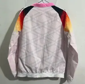 Germany white pink reversible windbreaker jacket