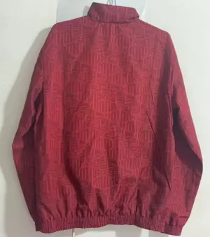 L-- blue red reversible windbreaker jacket