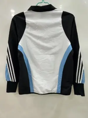 Real Madrid white black windbreaker jacket