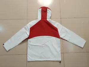 Sevilla red white windbreaker jacket