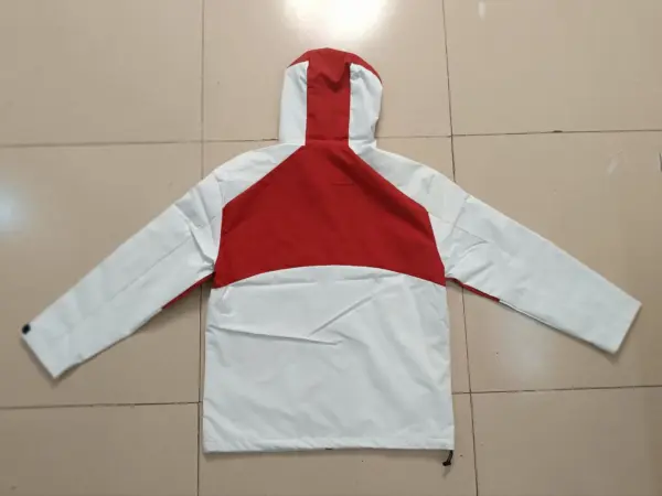 Sevilla red white windbreaker jacket