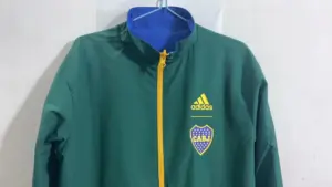 boca blue green reversible windbreaker jacket