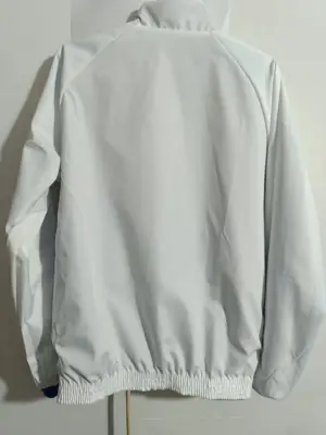 montreal blue white reversible windbreaker jacket