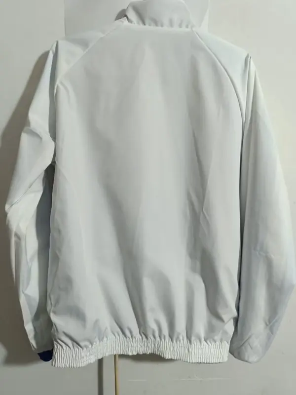 montreal blue white reversible windbreaker jacket