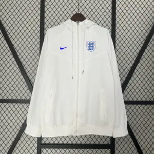 England white windbreaker jacket