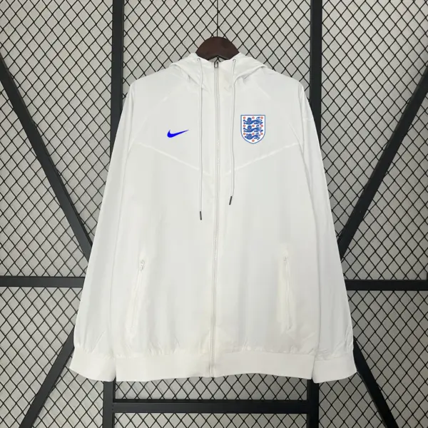 England white windbreaker jacket