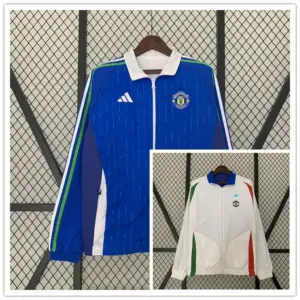 Man U blue white reversible jakcet