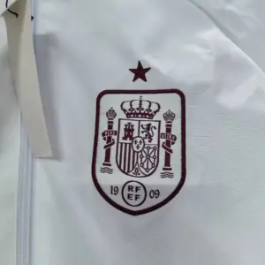 Spain 2026 white windbreaker jacket