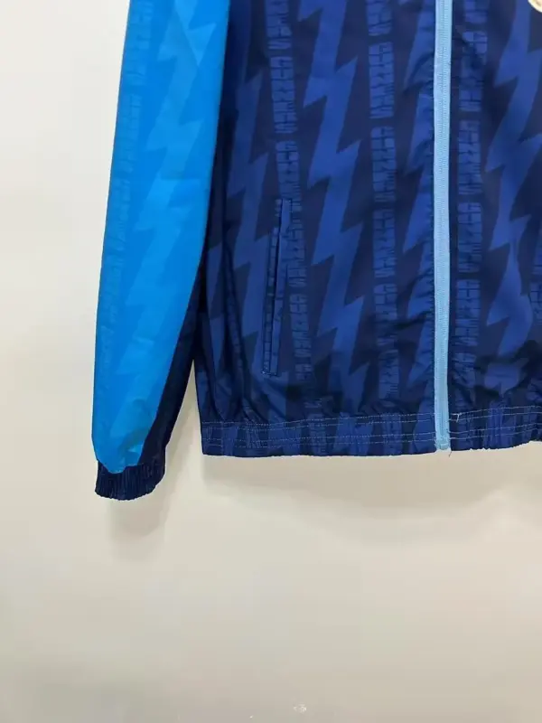 Arsenal blue recersible windbreaker jacket