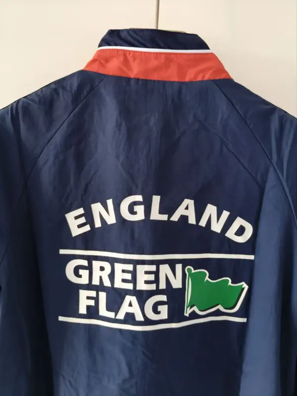 England 2026 blue windbreaker jacket