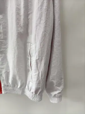 Spain red white recersible windbreaker jacket