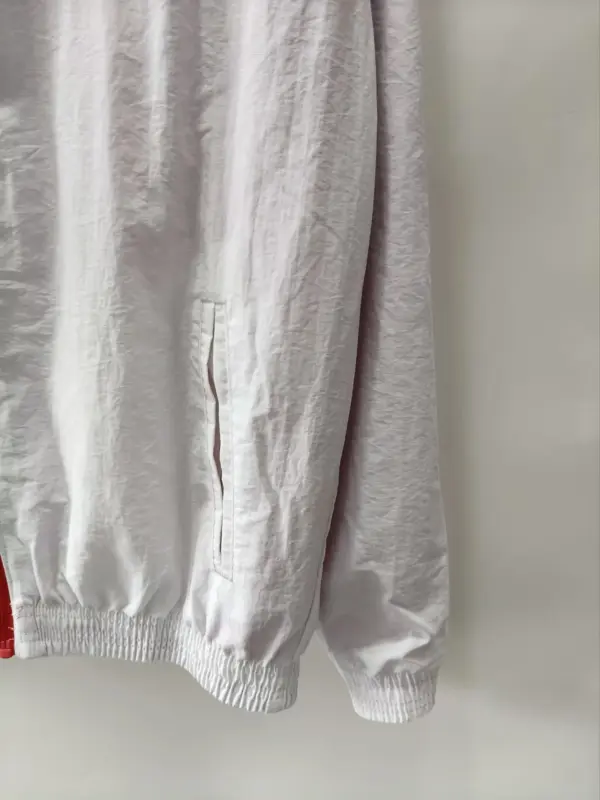 Spain red white recersible windbreaker jacket