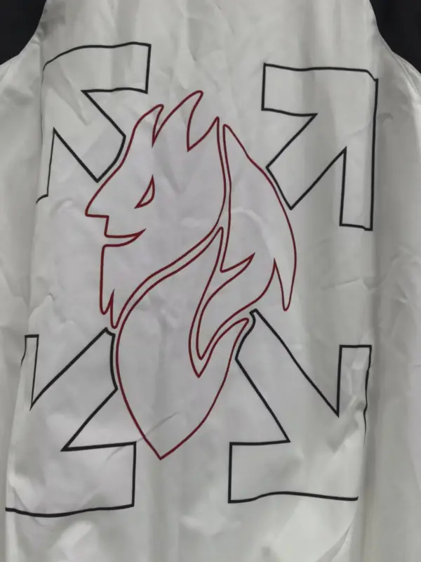 AC milan white windbreaker jacket