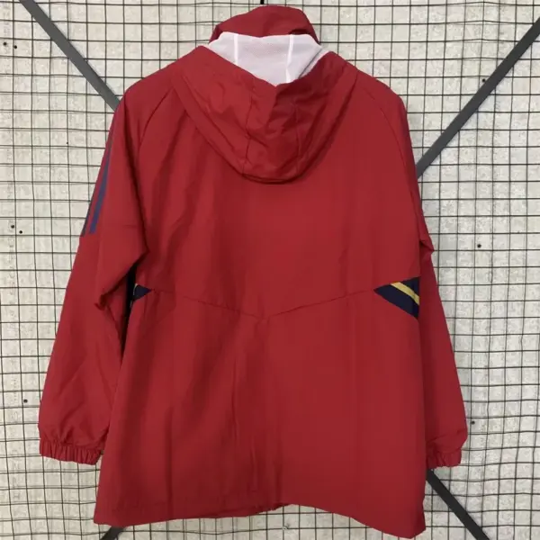 Ajax red windbreaker jacket