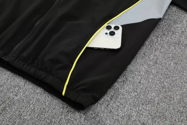 Real Madrid black windbreaker jacket and pants