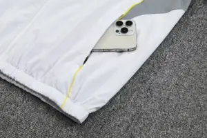 Real Madrid white windbreaker jacket and pants