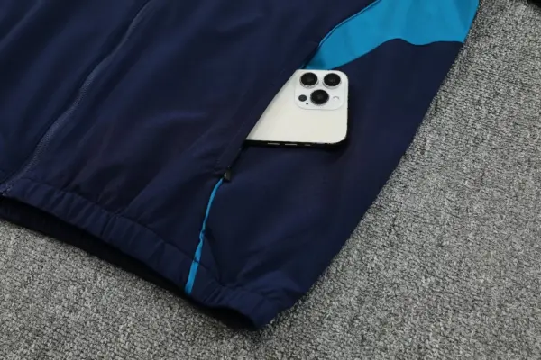 Arsenal royal blue windbreaker jacket and pants