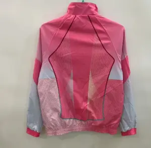 B-- pink green reversible windbreaker jacket