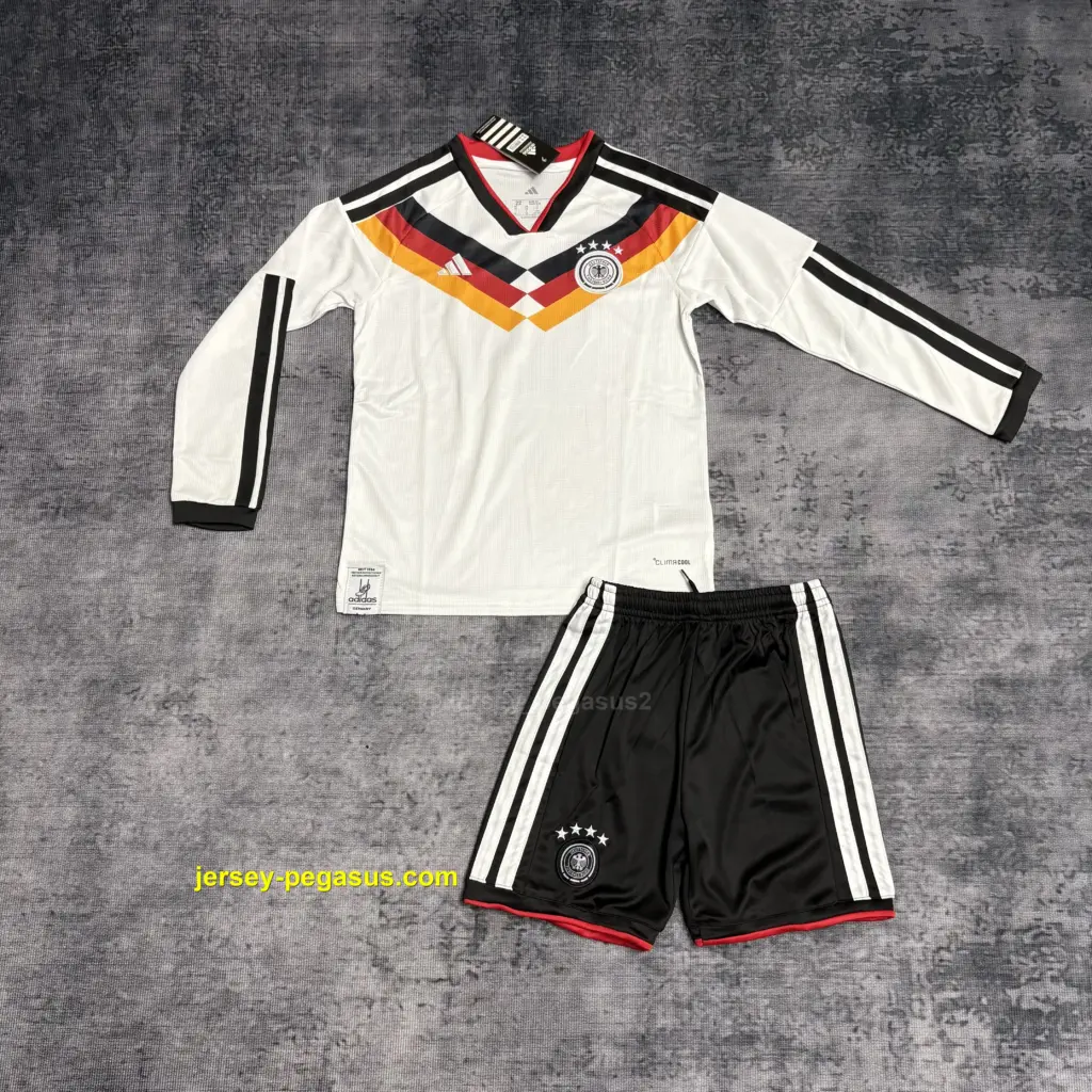 Kids long-sleeved 2026 Germany home jersey,