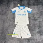 Kids 2025-26 Marseille Home Jersey