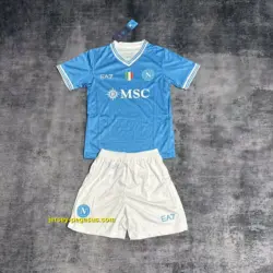Kids 2025-26 Napoli Home Jersey