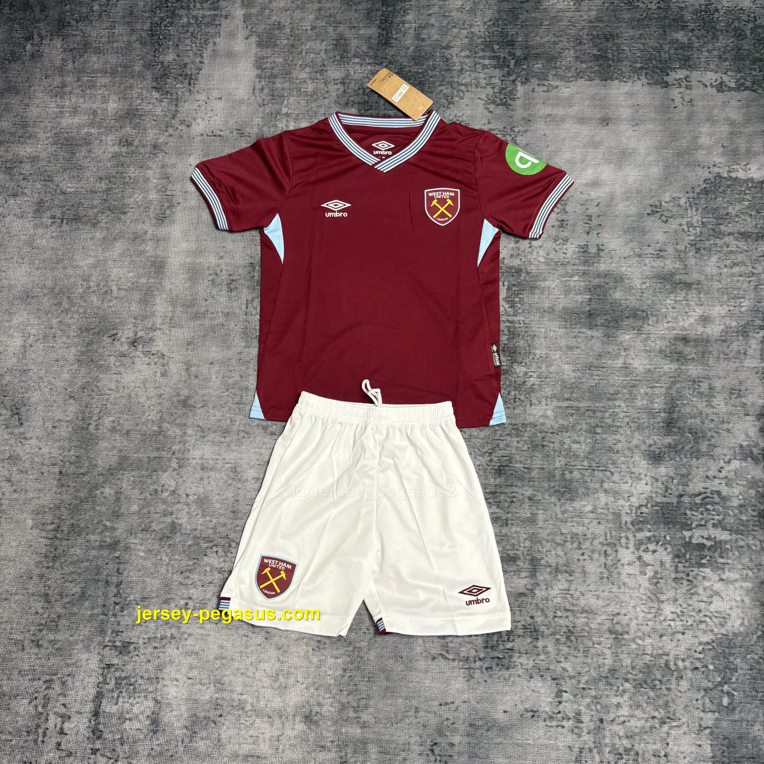 Kids 2025-26 West Ham United Home Kit Kids 2025-26 West Ham United Home Kit