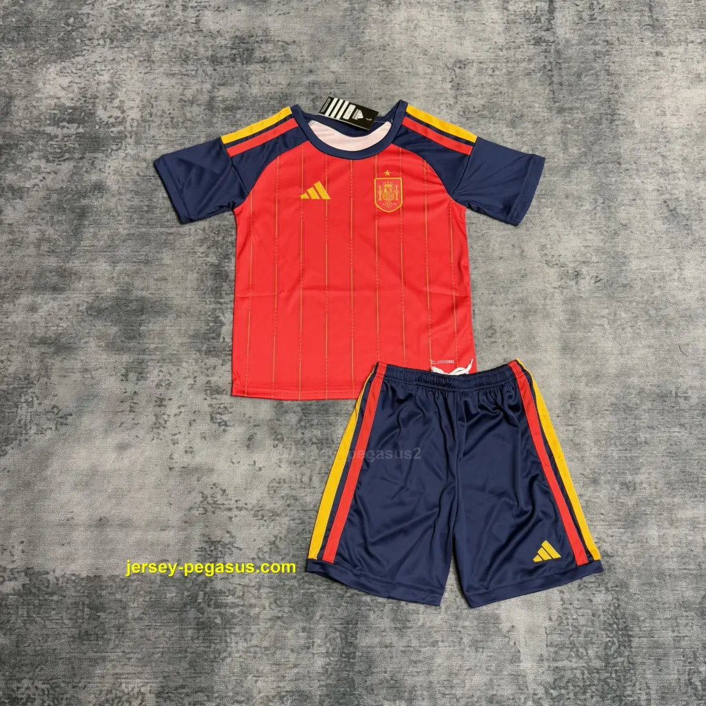 Kids 2026 Spain Home Jersey,