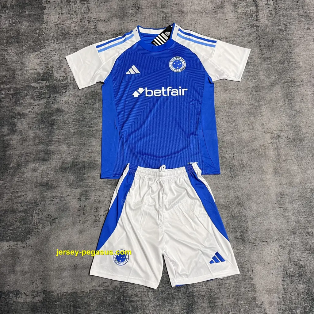 Children's 2025-26 Cruzeiro Home Jersey
