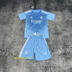 Kids' 2025-26 Real Madrid Blue Goalkeeper Jersey,