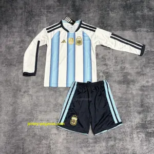 Kids long-sleeved 2026 Argentina home jersey,
