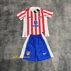 Children's clothing 2025-26 Atletico Madrid home jersey