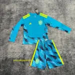 Kids long-sleeved 2026 Spain goalkeeper jersey