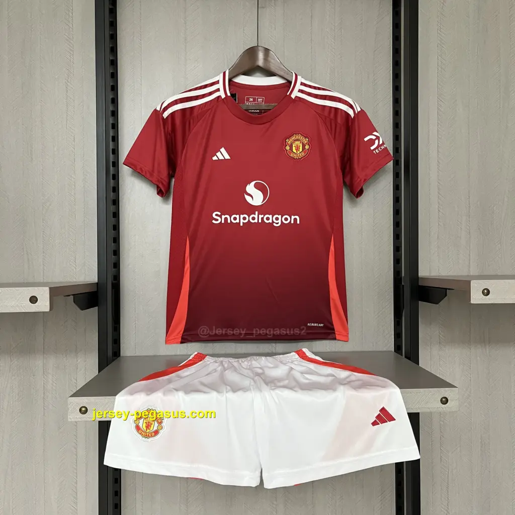 Kids 2024-25 M-U Home Jersey