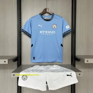 Kids 2024-25 Manchester City Home Jersey