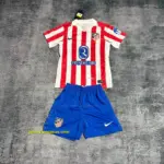 Kids 2025-26 Atletico Madrid Home Jersey