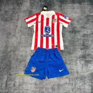 Kids 2025-26 Atletico Madrid Home Jersey