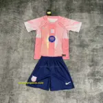 Kids 2025-26 Barcelona Pink Jersey