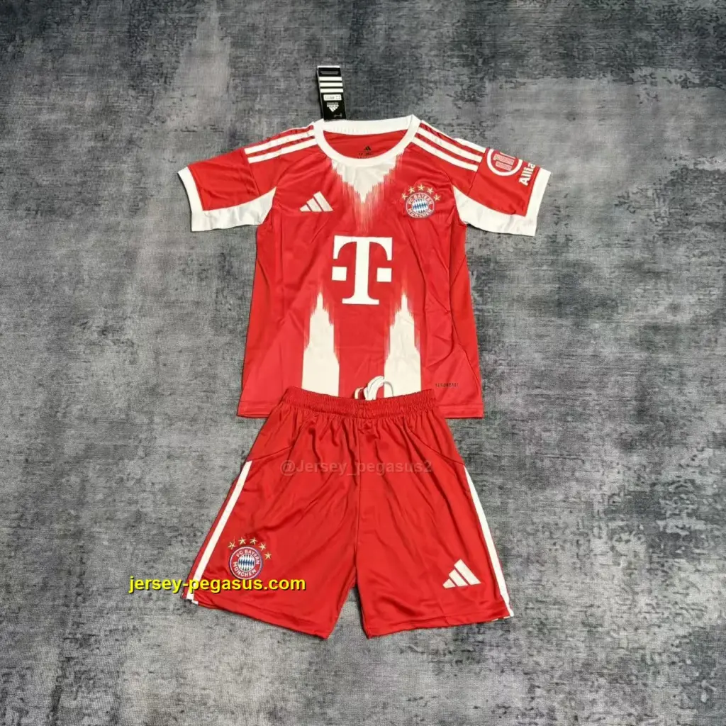 Kids 2025-26 Bayern Munich Home Jersey