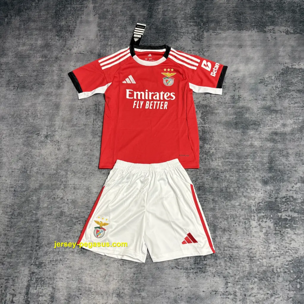 Kids 2025-26 Benfica Home Jersey