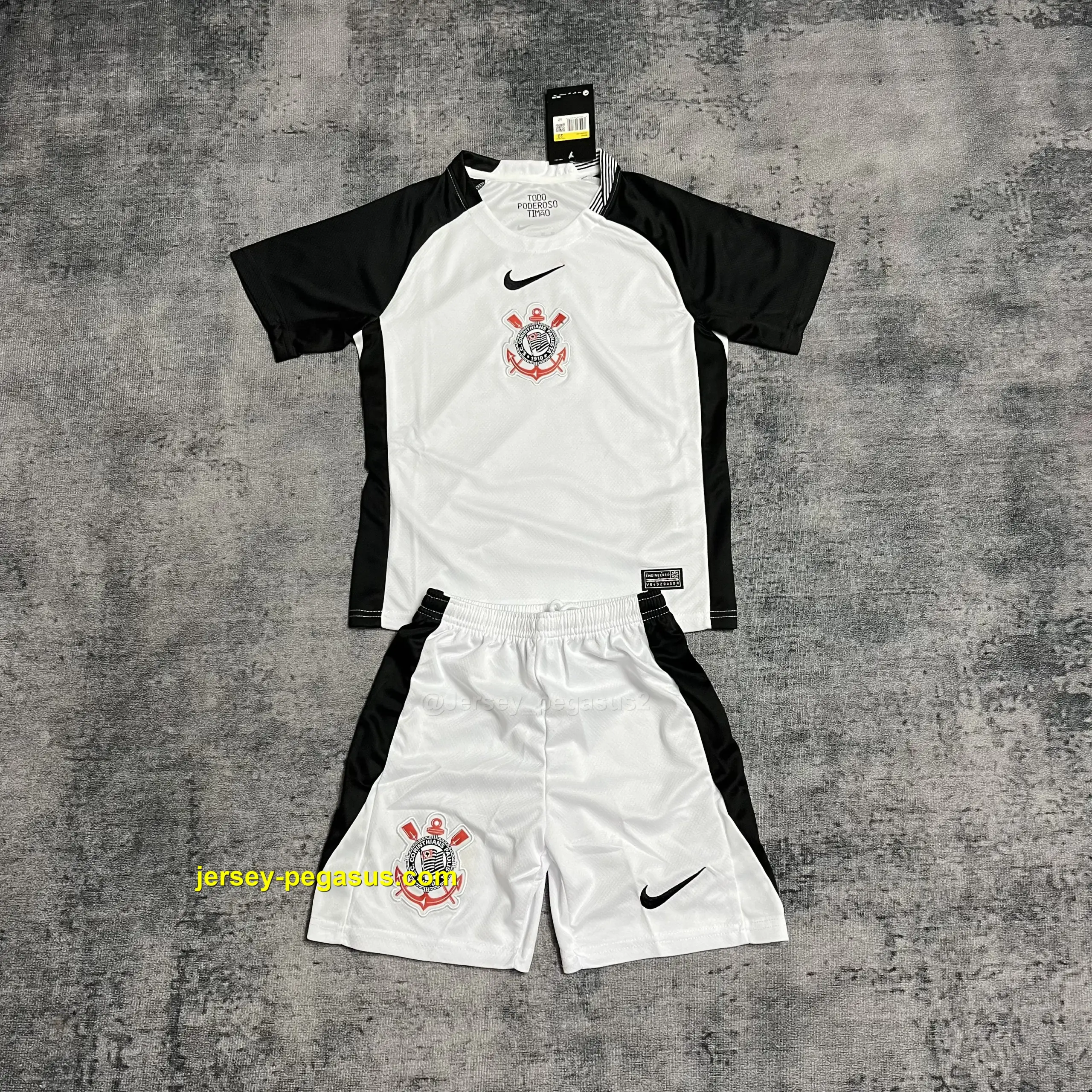 Kids 2025-26 Corinthians Home Shirt Kids 2025-26 Corinthians Home Shirt