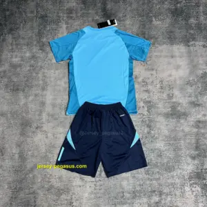 Kids 2025-26 Flamengo Training Jersey Light Blue JerseyJersey Jersey