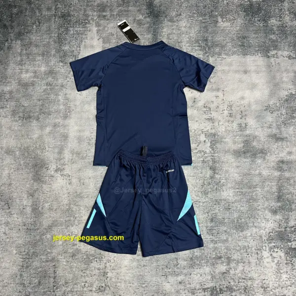 Kids 2025-26 Flamengo Training Wear Dark Blue Jersey
