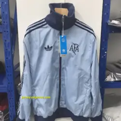 Argentina retro blue windbreaker jacket