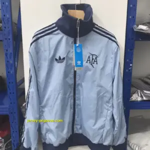 Argentina retro blue windbreaker jacket