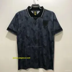 Retro 1990 England Away Black Soccer Jersey