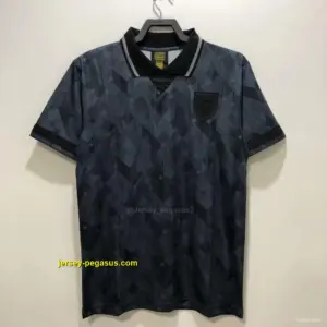 Retro 1990 England Away Black Soccer Jersey