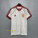 Retro 1991 Manchester United white Soccer Jersey
