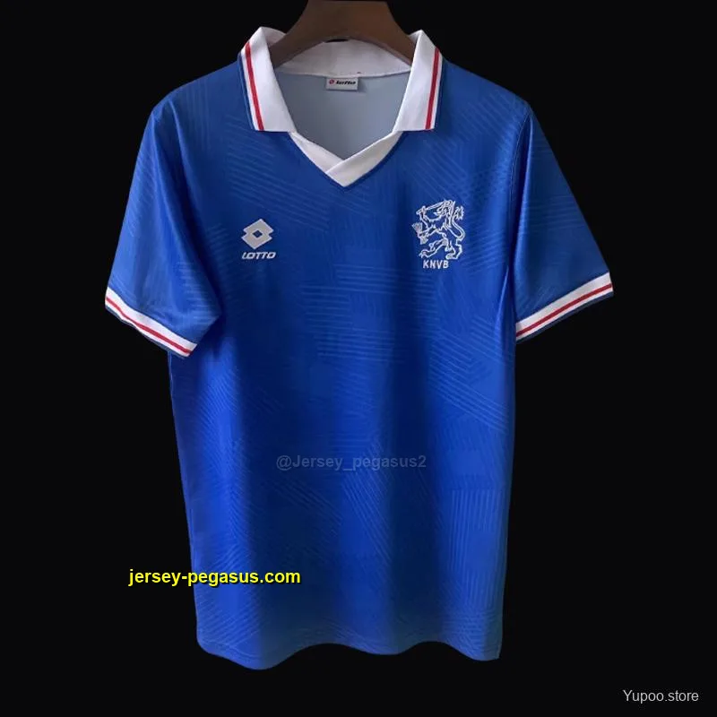 Retro 1991 Netherlands Away Blue Jersey Retro 1991 Netherlands Away Blue Jersey
