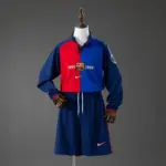 Barcelona 100th Anniversary Retro Long-Sleeve Kids Kit Jersey