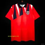 Retro 1992 England Away Red Jersey